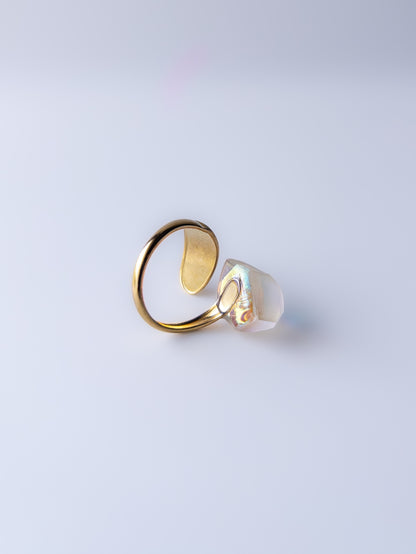 Frames Ring / Fragment / Hydrangea Dreamscape-Faded Mirage Frost / Stainless