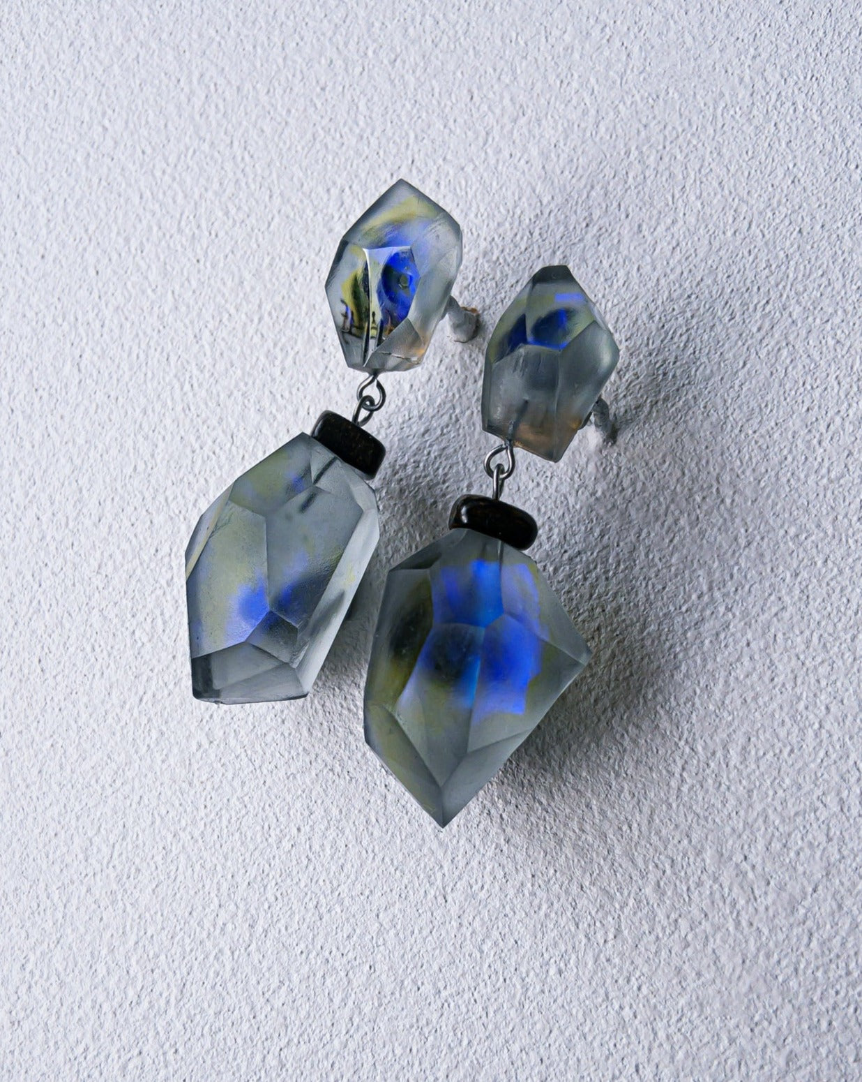 Frames volume earrings /crystals/ Hydrangea Dreamscape 1-c M