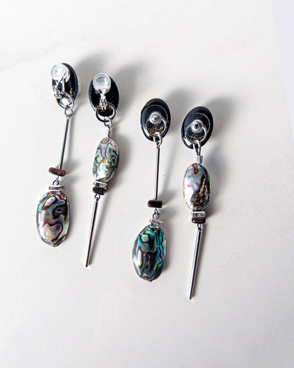 Galaxy 2way earrings /floating/ Interchangeable