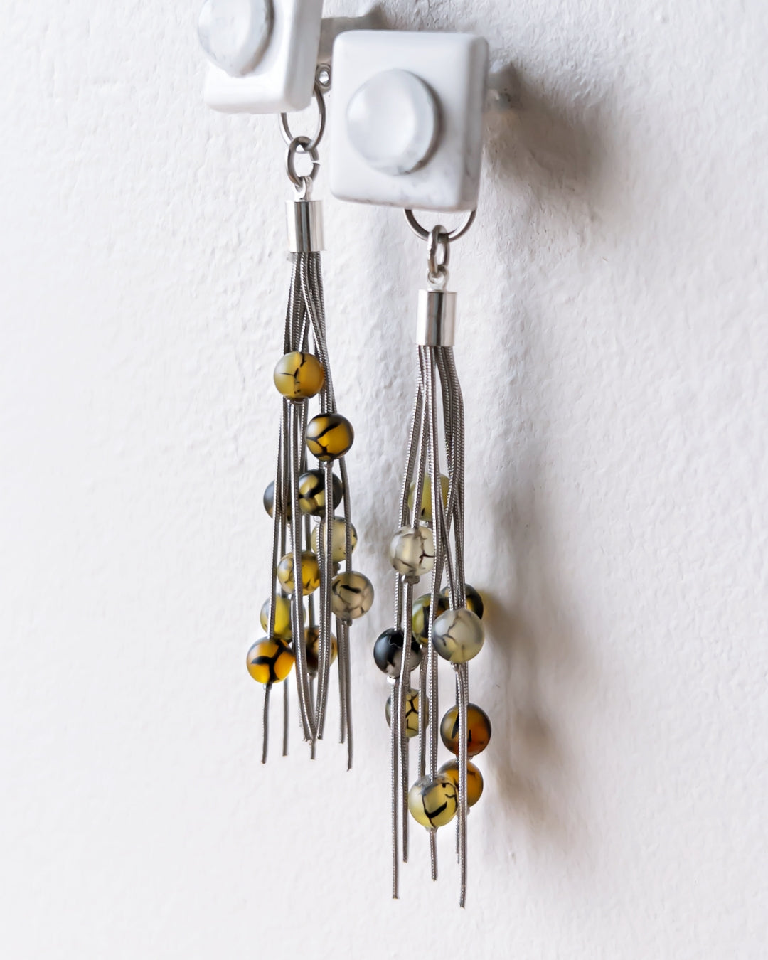 Bugs Eye 2way Earrings / Interchangeable / Macro View-Veins