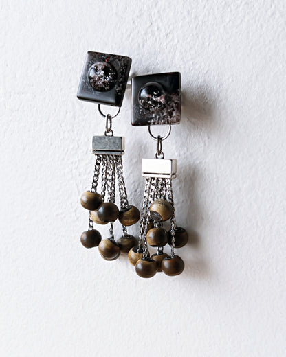 Bugs Eye 2way Earrings / Interchangeable / Macro View