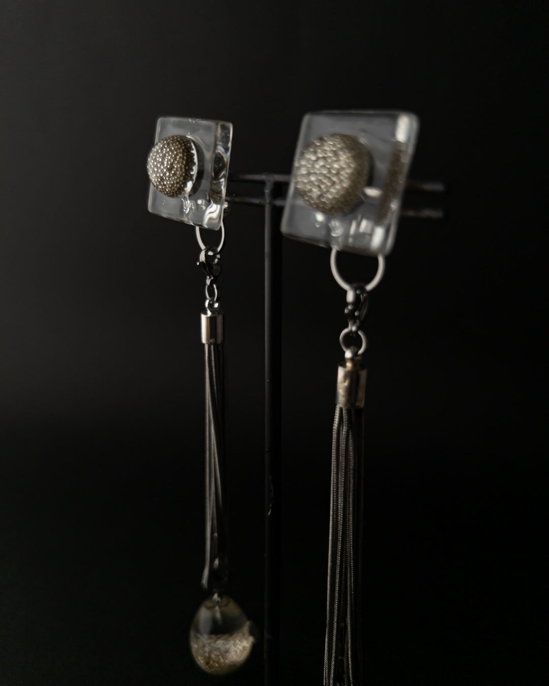 Bugs Eye Mulchway Earrings / Interchangeable / Macro View