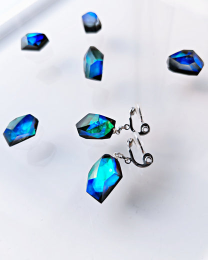 Frames Dangle Earrings/ Fragment / Floating Prism 1-a