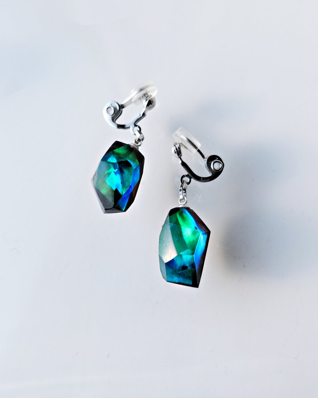 Frames Dangle Earrings/ Fragment / Floating Prism 1-a