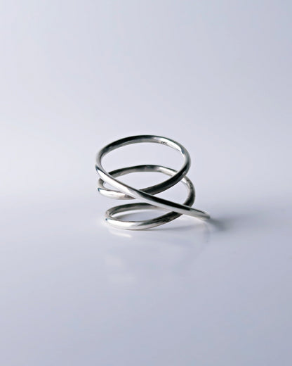 Orbit Triple Line Ring / Interchangeable / silver925 / L