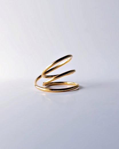 Orbit Triple Line Ring / Interchangeable / 着せ替え / GOLD / silver925 / L