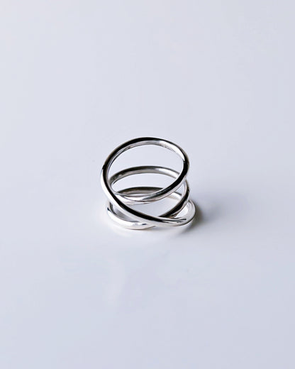 Orbit Triple Line Ring / Interchangeable / silver925 / M