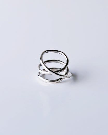 Orbit Triple Line Ring / Interchangeable / silver925 / M