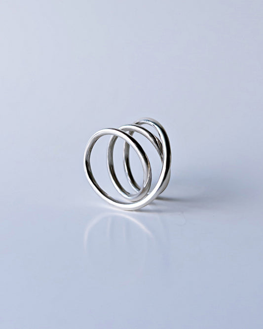 Orbit Triple Line Ring / Interchangeable / silver925 / M