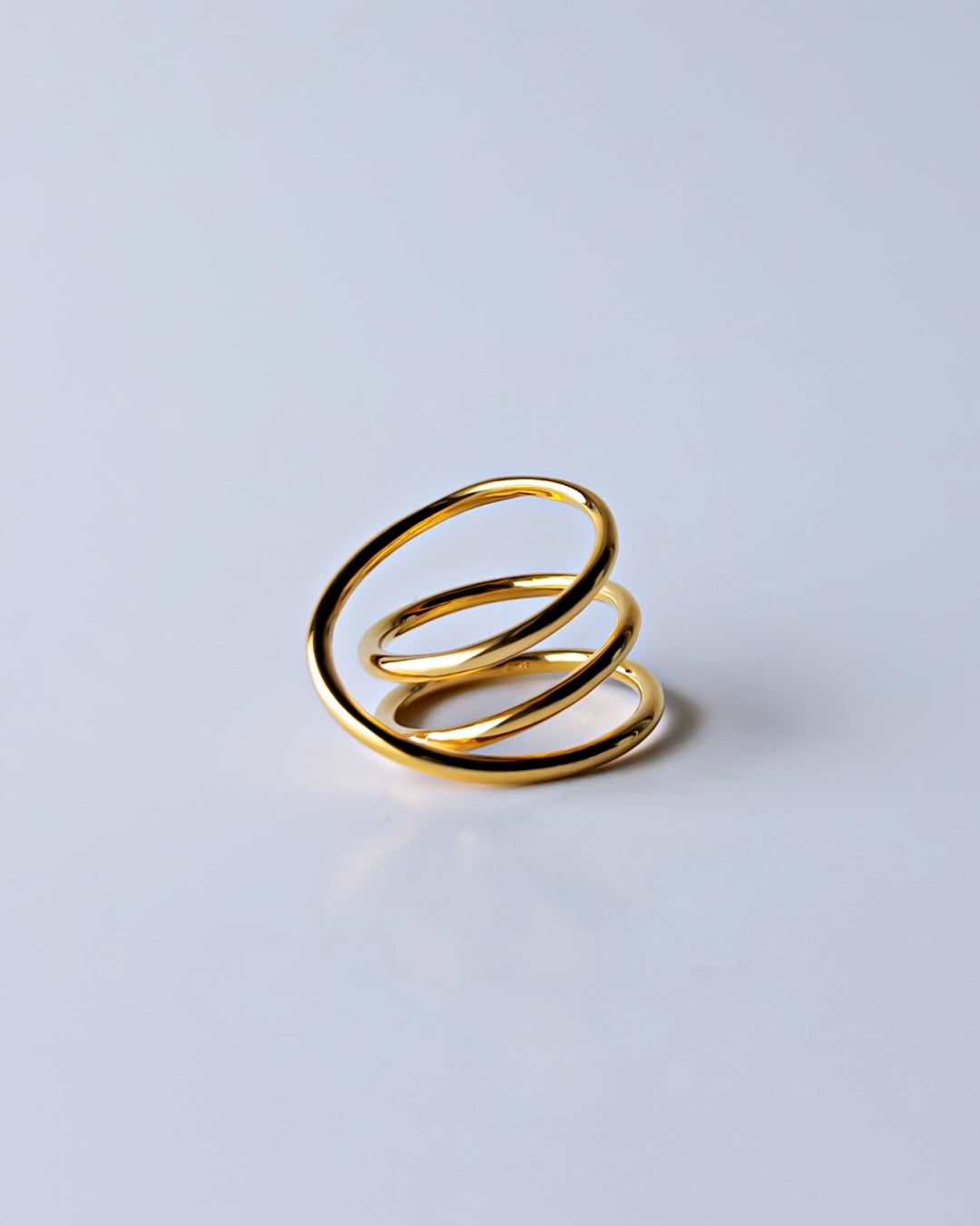 Orbit Triple Line Ring / Interchangeable / GOLD / silver925 / M