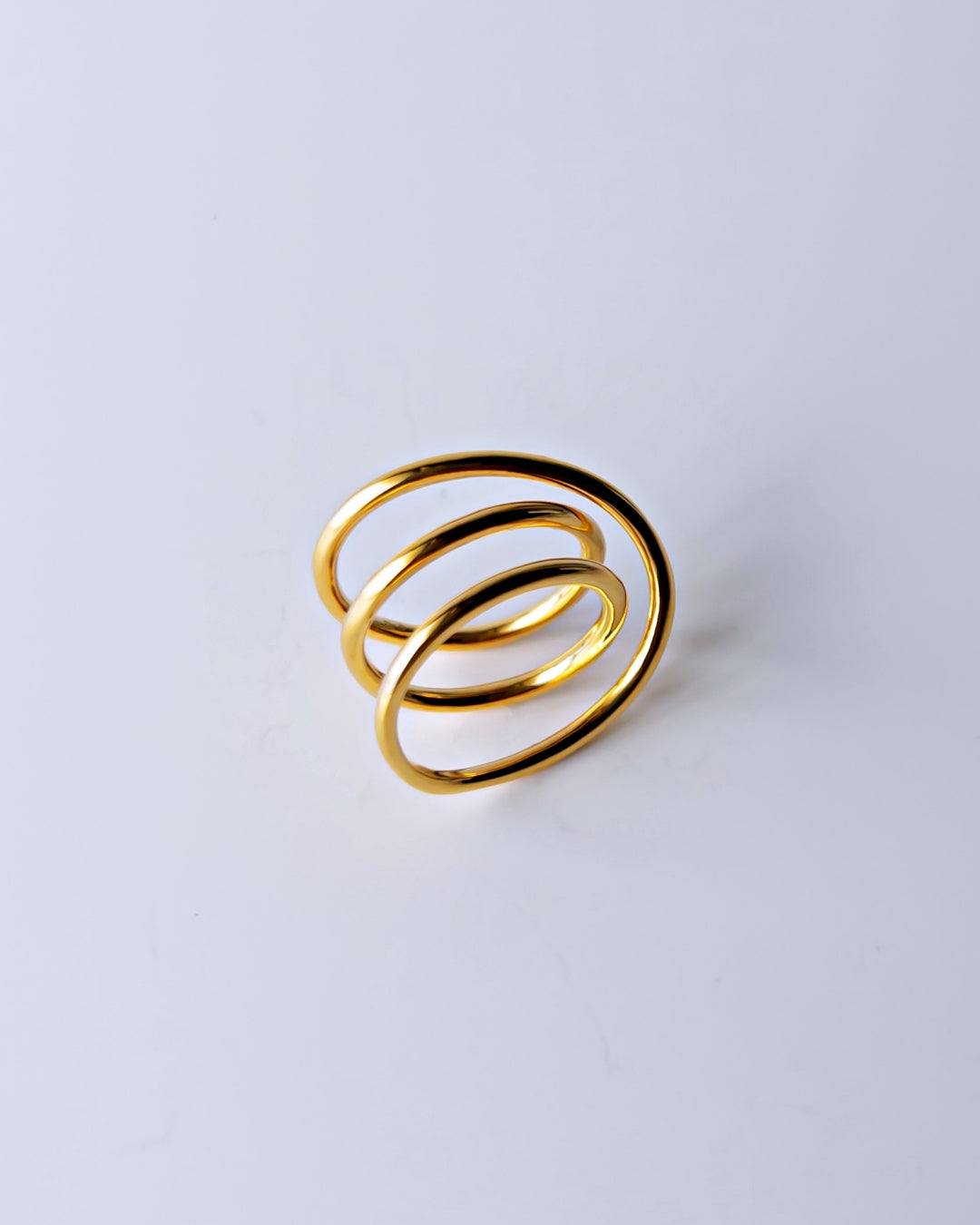 Orbit Triple Line Ring / Interchangeable / GOLD / silver925 / M
