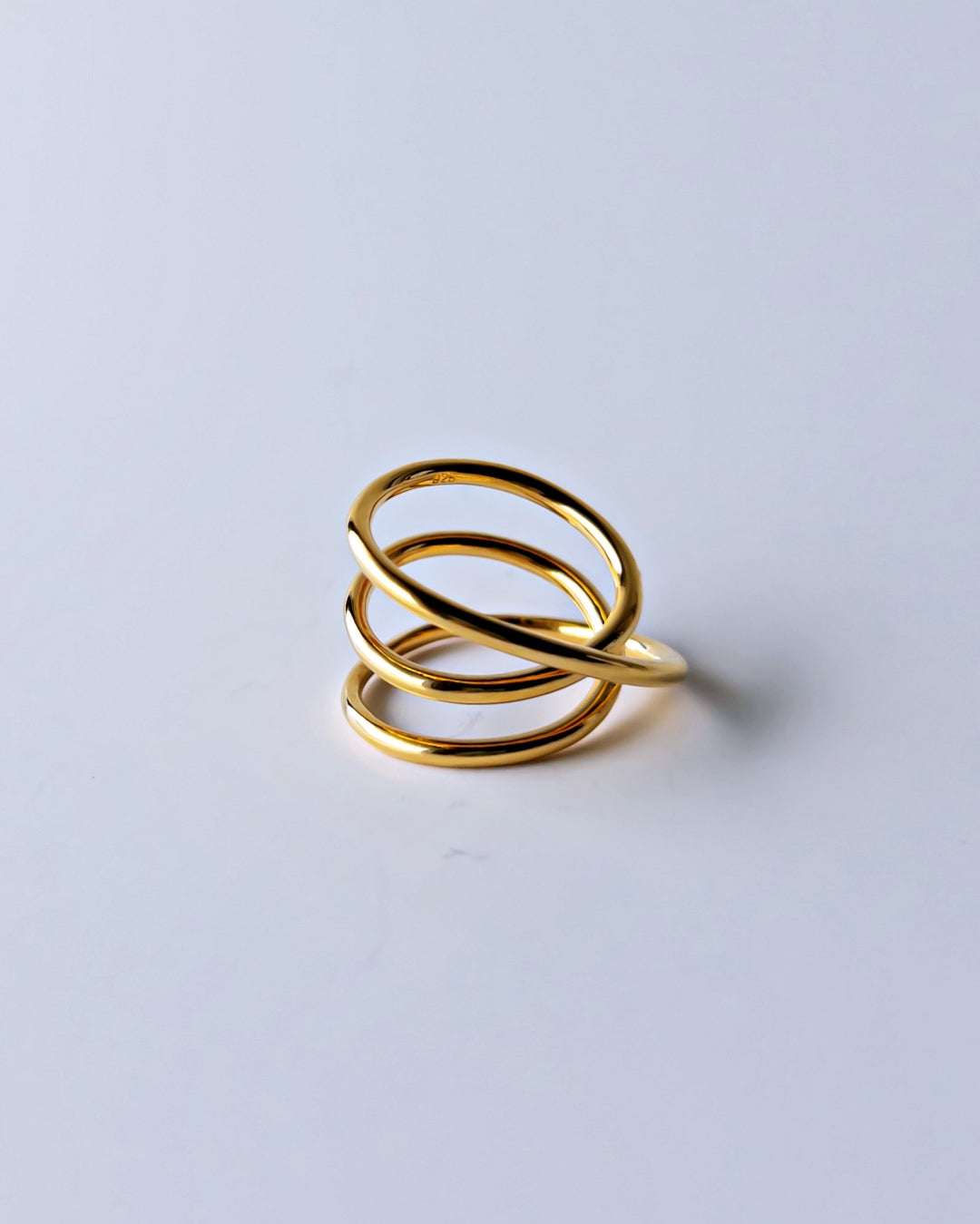 Orbit Triple Line Ring / Interchangeable / GOLD / silver925 / M