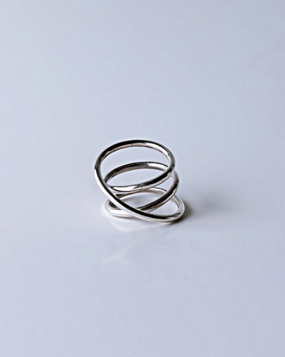 Orbit Triple Line Ring / Interchangeable / silver925 / S