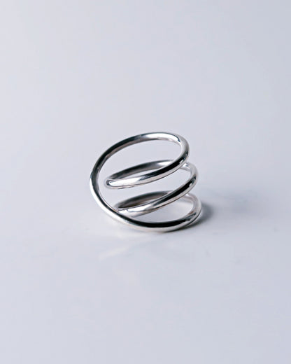 Orbit Triple Line Ring / Interchangeable / silver925 / S