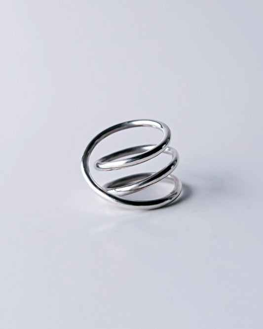 Orbit Triple Line Ring / Interchangeable / silver925 / S