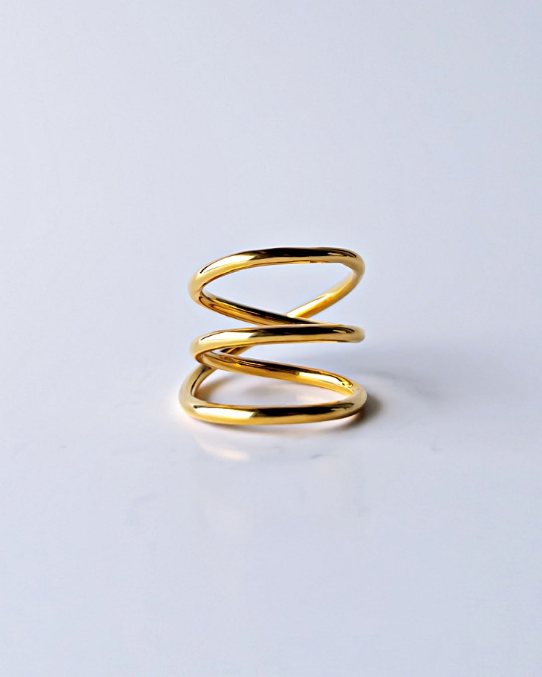 Orbit Triple Line Ring / Interchangeable / GOLD / silver925 / S