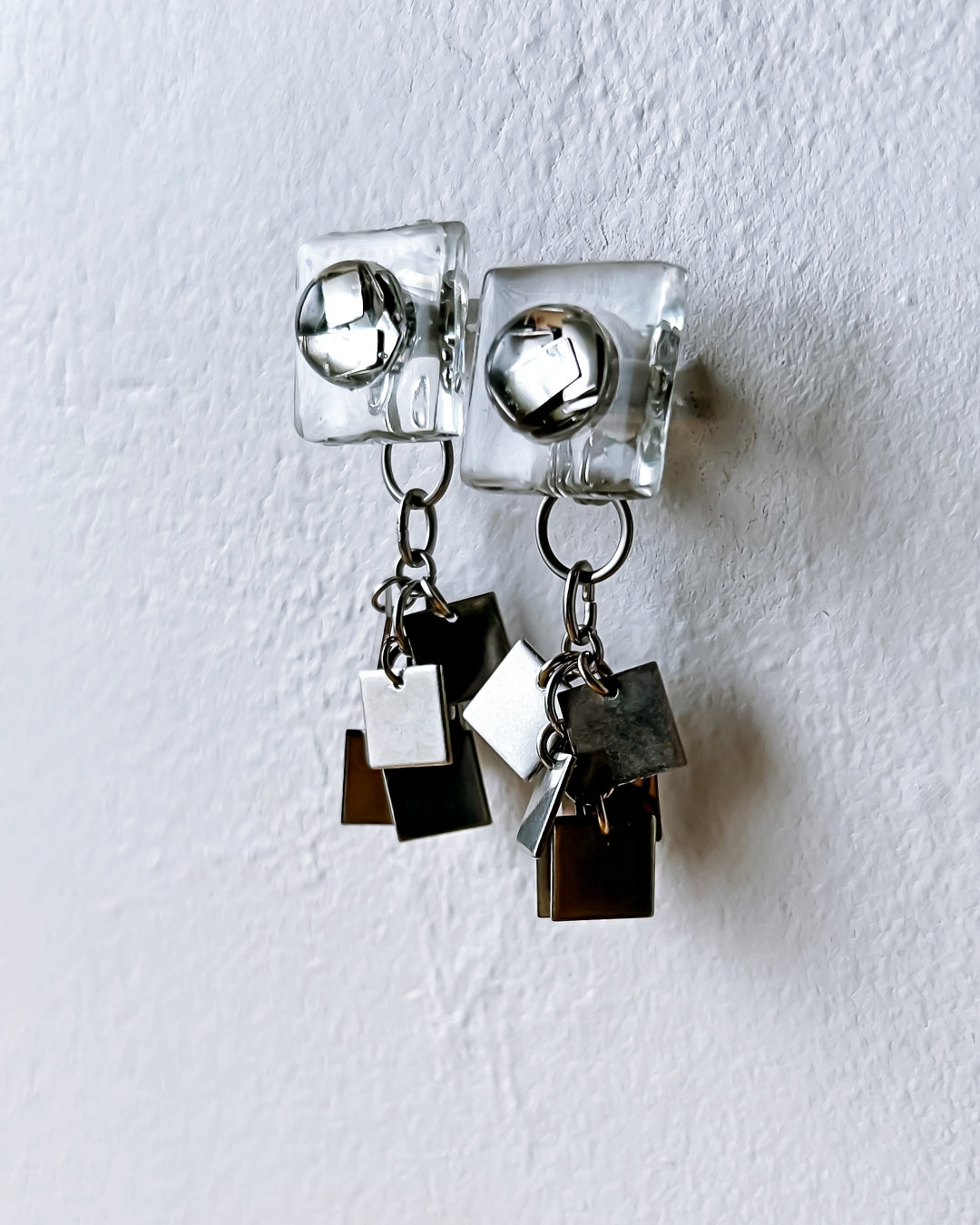 Bugs Eye 2way Earrings / Interchangeable / Jewel Scarab-Platina