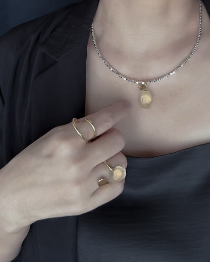 Frames Ring / Fragment / Hydrangea Dreamscape-Faded Mirage Frost / Stainless