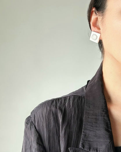 Bugs Eye 2way Earrings / Interchangeable / Macro View-Veins