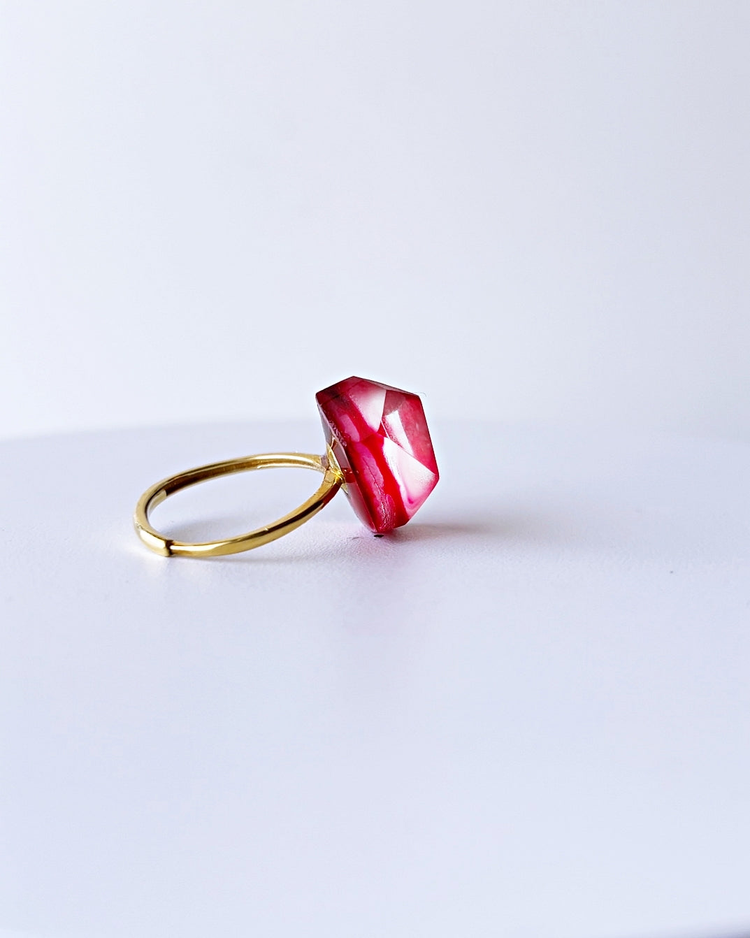 Frames Ring / Fragment / Alice in Wonderland Red 7-a / silver925 / type-C