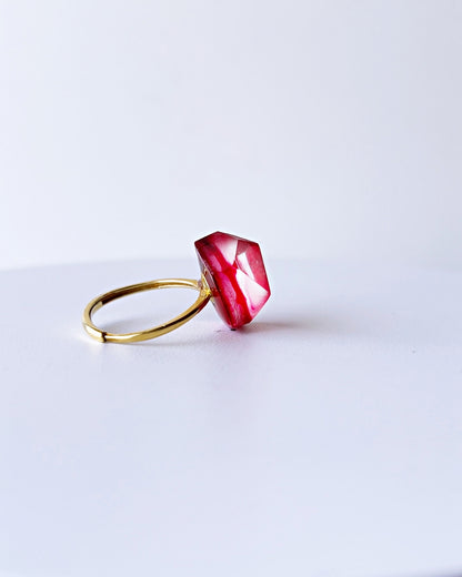 Frames Ring / Fragment / Alice in Wonderland Red 7-a / silver925 / type-C