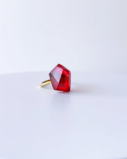 Frames Ring / Fragment / Alice in Wonderland Red 7-a / silver925 / type-C