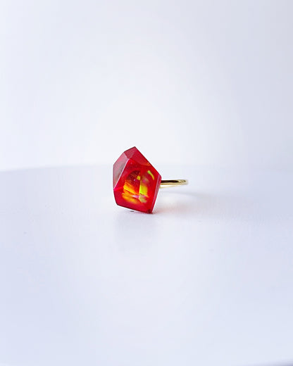 Frames Ring / Fragment / Alice in Wonderland Red 7-a / silver925 / type-C