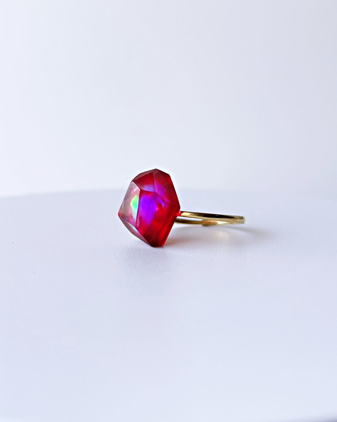 Frames Ring / Fragment / Alice in Wonderland Red 7-a / silver925 / type-C