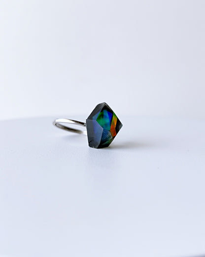 Frames Ring / Fragment / Floating Prism 1-c / silver925 / type-C