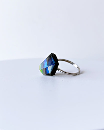 Frames Ring / Fragment / Floating Prism 1-c / silver925 / type-C