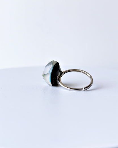 Frames Ring / Fragment / Floating Prism 1-c / silver925 / type-C