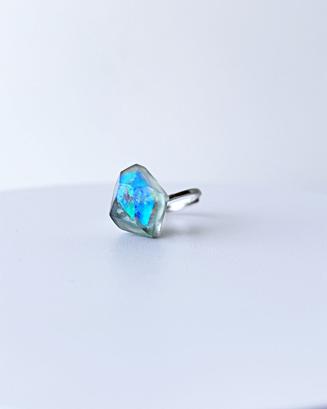 Frames Ring / Fragment / Alice in Wonderland_frost Blue-Gray 7-c / silver925 / type-C