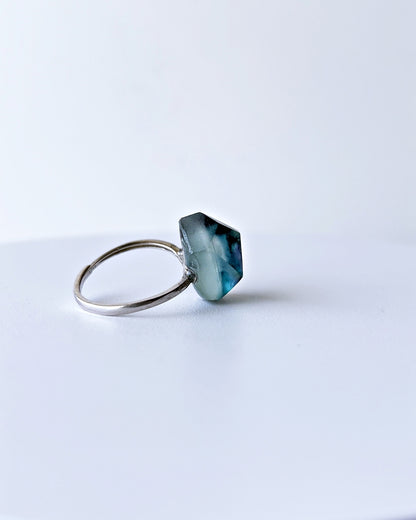 Frames Ring / Fragment / Alice in Wonderland_frost Blue-Gray 7-c / silver925 / type-C