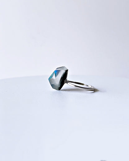 Frames Ring / Fragment / Floating Prism 1-a / silver925 / type-C