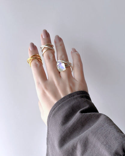 Frames Ring / Fragment / Alice in Wonderland_Frost Clear 7-b / silver925 / type-C