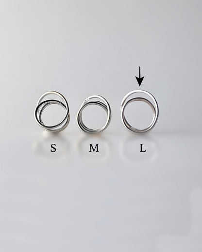 Orbit Triple Line Ring / Interchangeable / silver925 / L