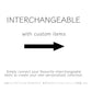 Custom charms/Interchangeable/short