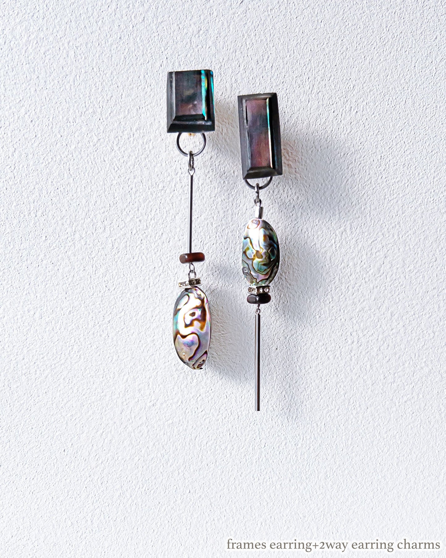 Galaxy 2way earrings /floating/ Interchangeable