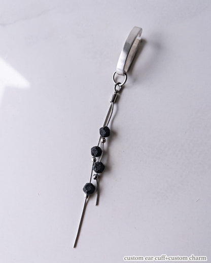 Custom ear cuff/Interchangeable /着せ替えイヤーカフ/silver925 Matt-Finish