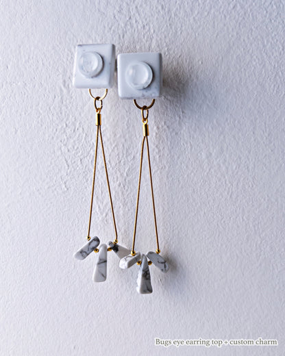 Custom Charms / Interchangeable / 着せ替えチャーム / Long White