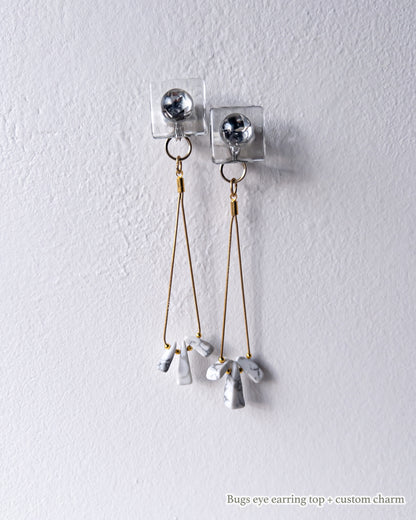 Custom Charms / Interchangeable / 着せ替えチャーム / Long White