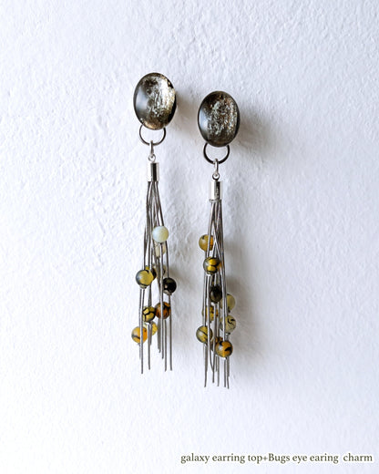 Bugs Eye 2way Earrings / Interchangeable / Macro View-Veins