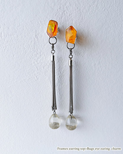 Bugs Eye Mulchway Earrings / Interchangeable / Macro View