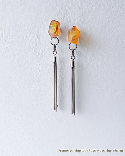 Bugs Eye Mulchway Earrings / Interchangeable / Macro View