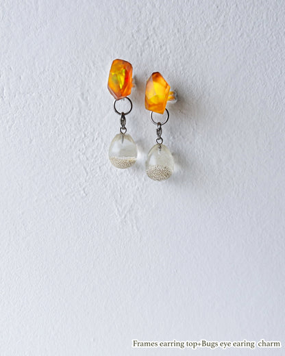 Bugs Eye Mulchway Earrings / Interchangeable / Macro View