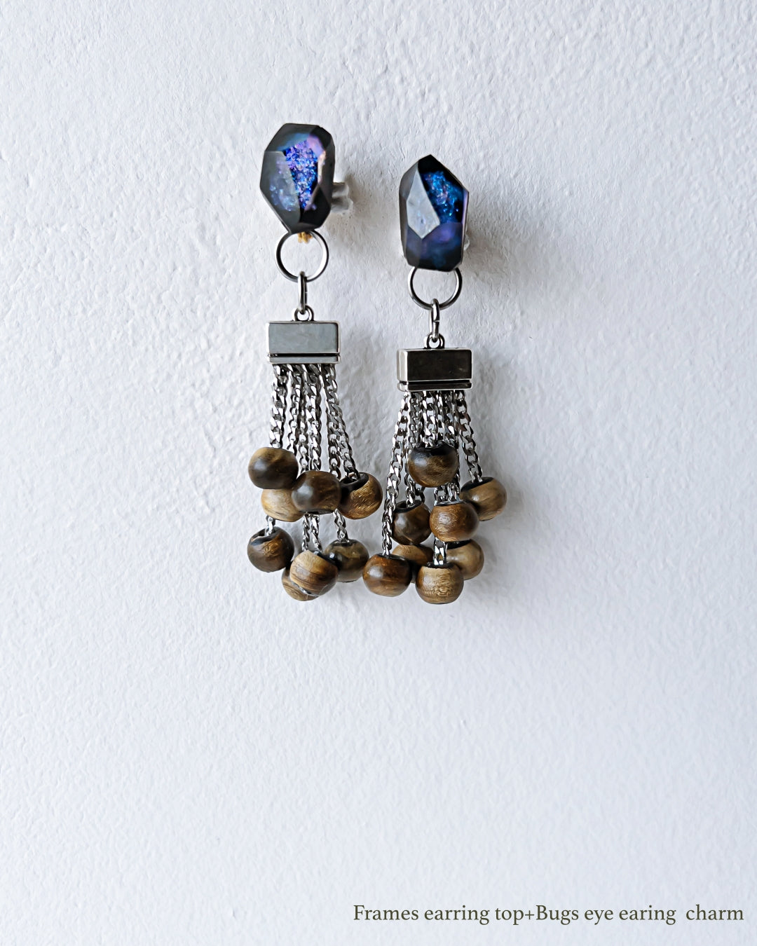 Bugs Eye 2way Earrings / Interchangeable / Macro View