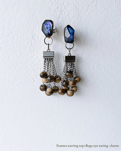 Bugs Eye 2way Earrings / Interchangeable / Macro View