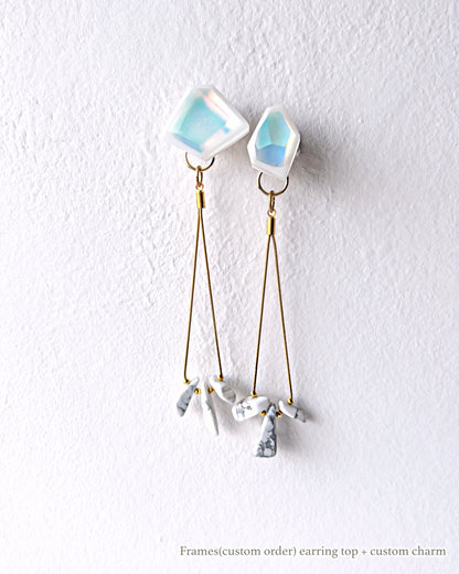 Custom Charms / Interchangeable / 着せ替えチャーム / Long White