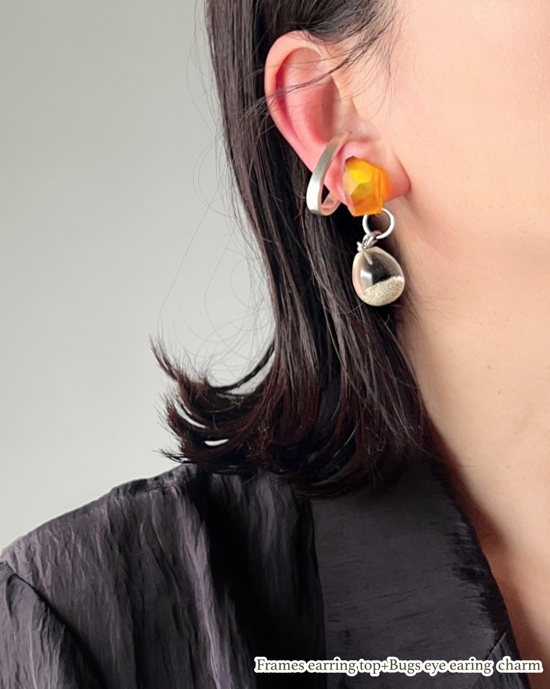 Bugs Eye Mulchway Earrings / Interchangeable / Macro View