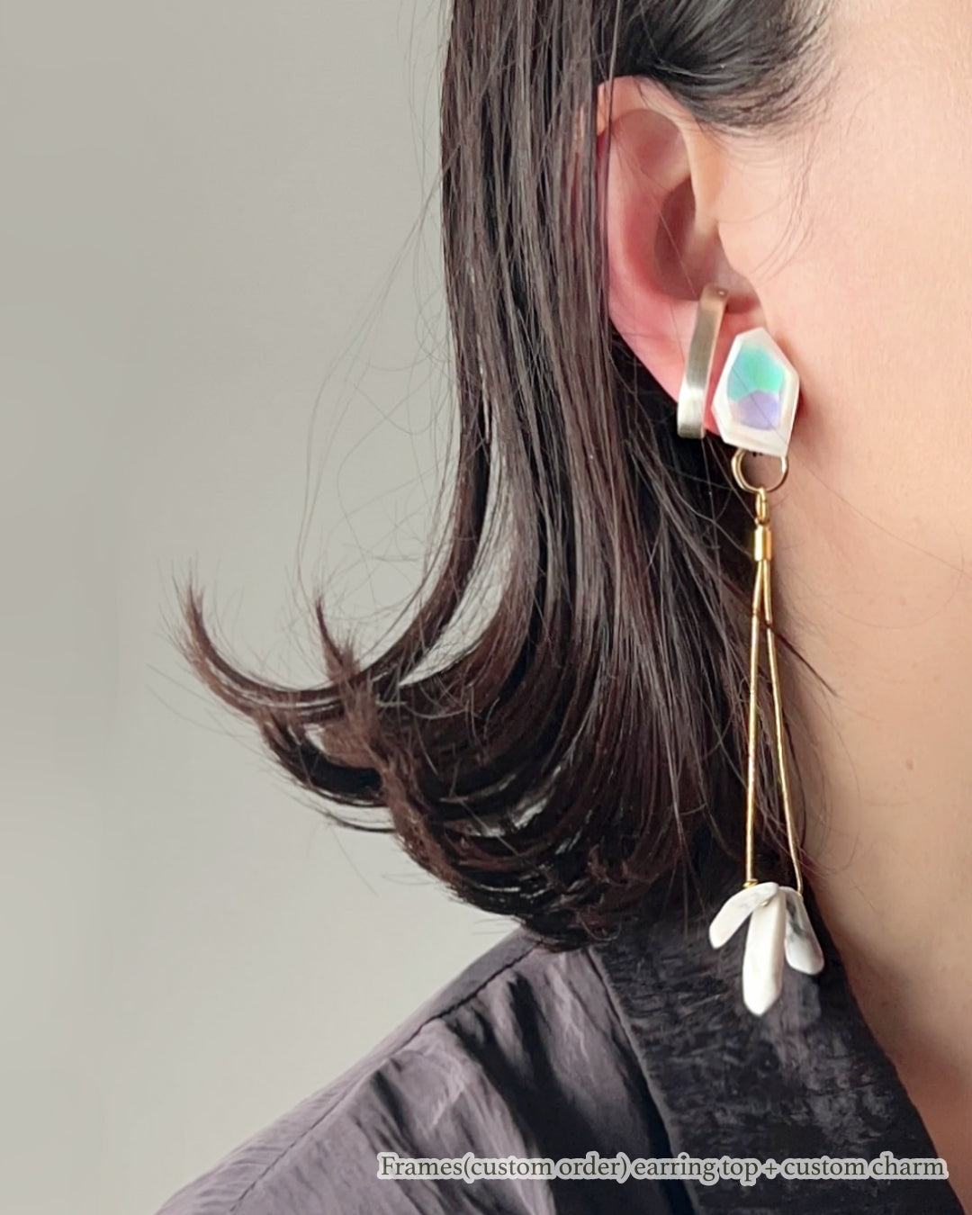 Custom Charms / Interchangeable / 着せ替えチャーム / Long White